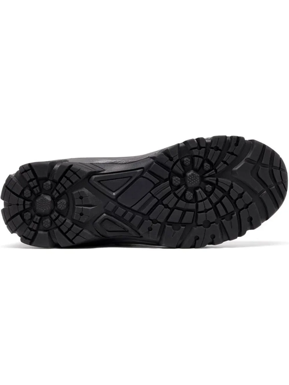 Men's Grey Waterproof Shoes Casual Mid Top Round Toe Non Slip Hiking Boots